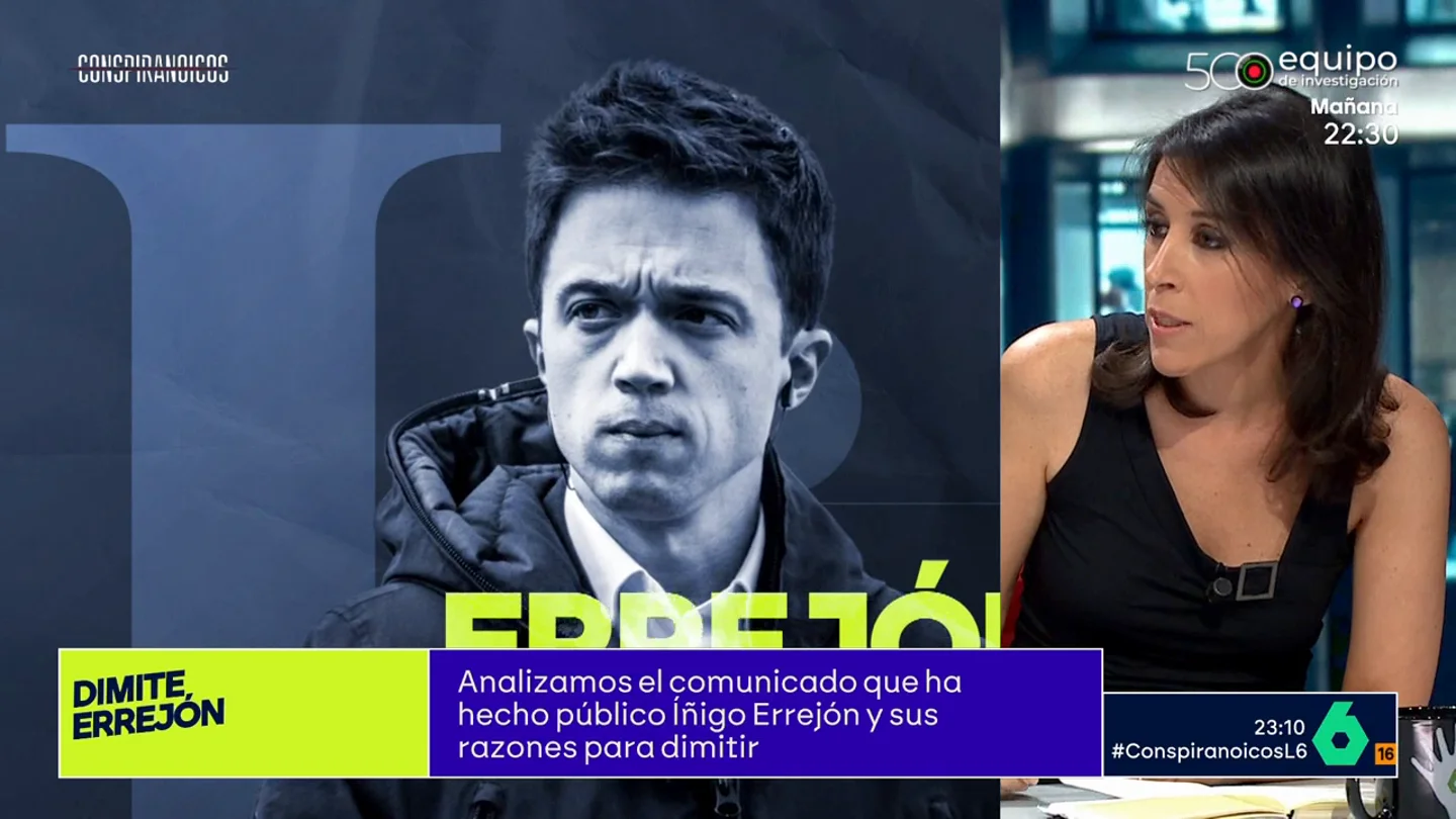 Ana Bernal-Treviño, sobre el comunicado de Errejón: "No tiene palabras de alivio para las mujeres, se hace la víctima" Ana Bernal-Treviño, sobre el comunicado de Errejón: "No tiene palabras de alivio para las mujeres, se hace la víctima"