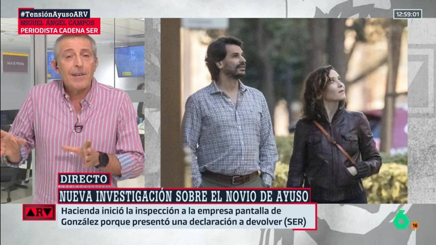 Miguel Ángel Campos, tras hablar Ayuso de "estado policial": "No hay que buscar fantasmas donde no los hay" Miguel Ángel Campos, tras hablar Ayuso de "estado policial": "No hay que buscar fantasmas donde no los hay"