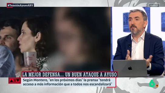 Ignacio Escolar, tras hablar Ayuso de "estado policial": "Hablamos de 350.000 euros que su pareja trampeó con facturas falsas" Ignacio Escolar, tras hablar Ayuso de "estado policial": "Hablamos de 350.000 euros que su pareja trampeó con facturas falsas"