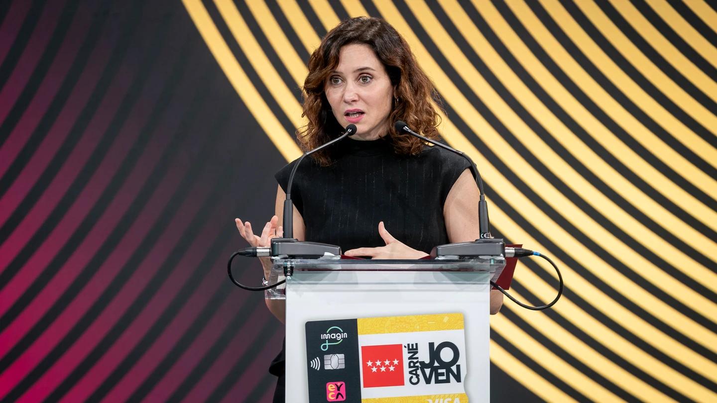 La presidenta de la Comunidad de Madrid, Isabel Díaz Ayuso, en un evento este miércoles. La presidenta de la Comunidad de Madrid, Isabel Díaz Ayuso, en un evento este miércoles.