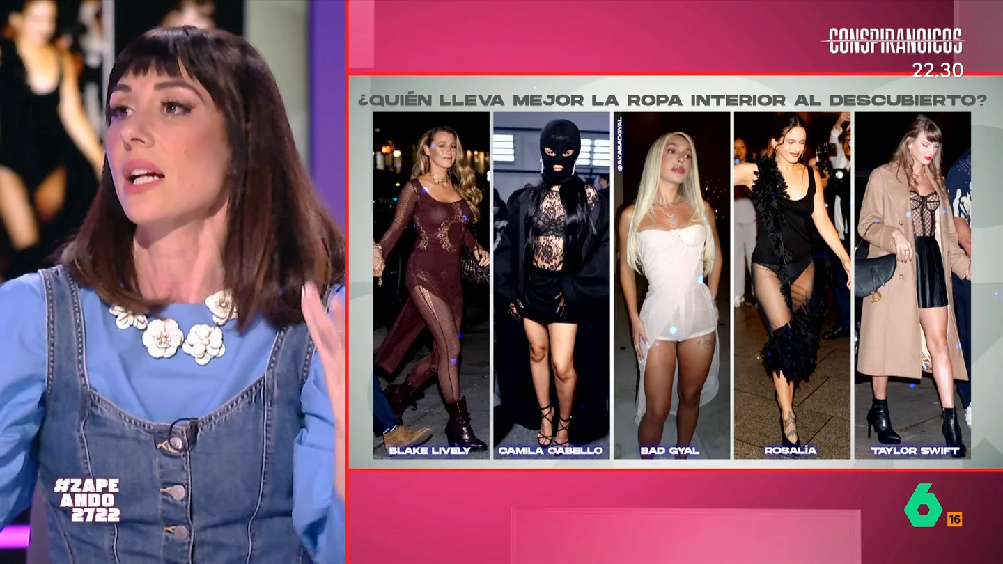 La lencería también va por fuera: Natalia Ferviú analiza la última tendencia entre las celebrities Natalia Ferviú repasa los looks que han lucido algunas famosas que no han dudado en mostrar su ropa interior como parte de su outfit.