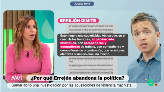 Carmen Morodo: "Me creo lo justo que Sumar estuviera investigando esto desde el lunes" Carmen Morodo: "Me creo lo justo que Sumar estuviera investigando esto desde el lunes"