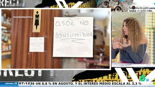 Un bar crea polémica en redes por cobrar 50 céntimos por usar el baño a las personas no consumidoras Un bar crea polémica en redes por cobrar 50 céntimos por usar el baño a las personas no consumidoras