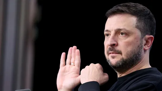 Foto de archivo del presidente de Ucrania, Volodímir Zelenski. Foto de archivo del presidente de Ucrania, Volodímir Zelenski.