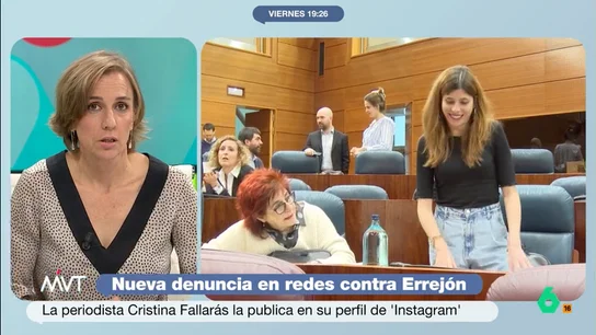 Tania Sánchez: "No puede ser que los hombres, cuando cometen actos machistas, no se pongan a disposición de resolver" La analista hace referencia a un hilo de Twitter en el que una joven explicó que fue víctima de una agresión sexista por parte de Iñigo Errejón en 2023.