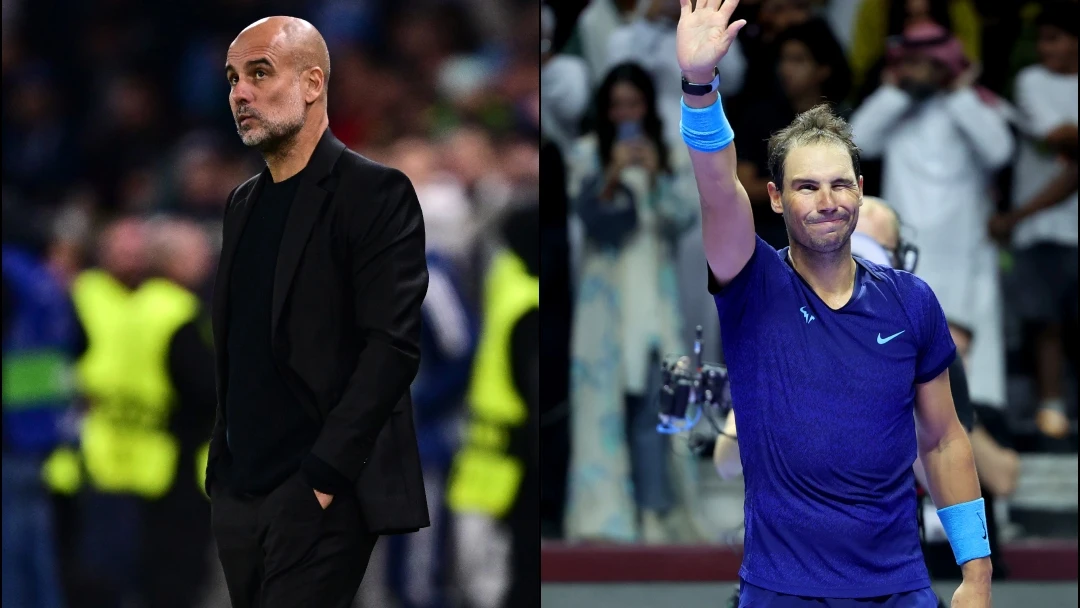 Pep Guardiola y Rafa Nadal