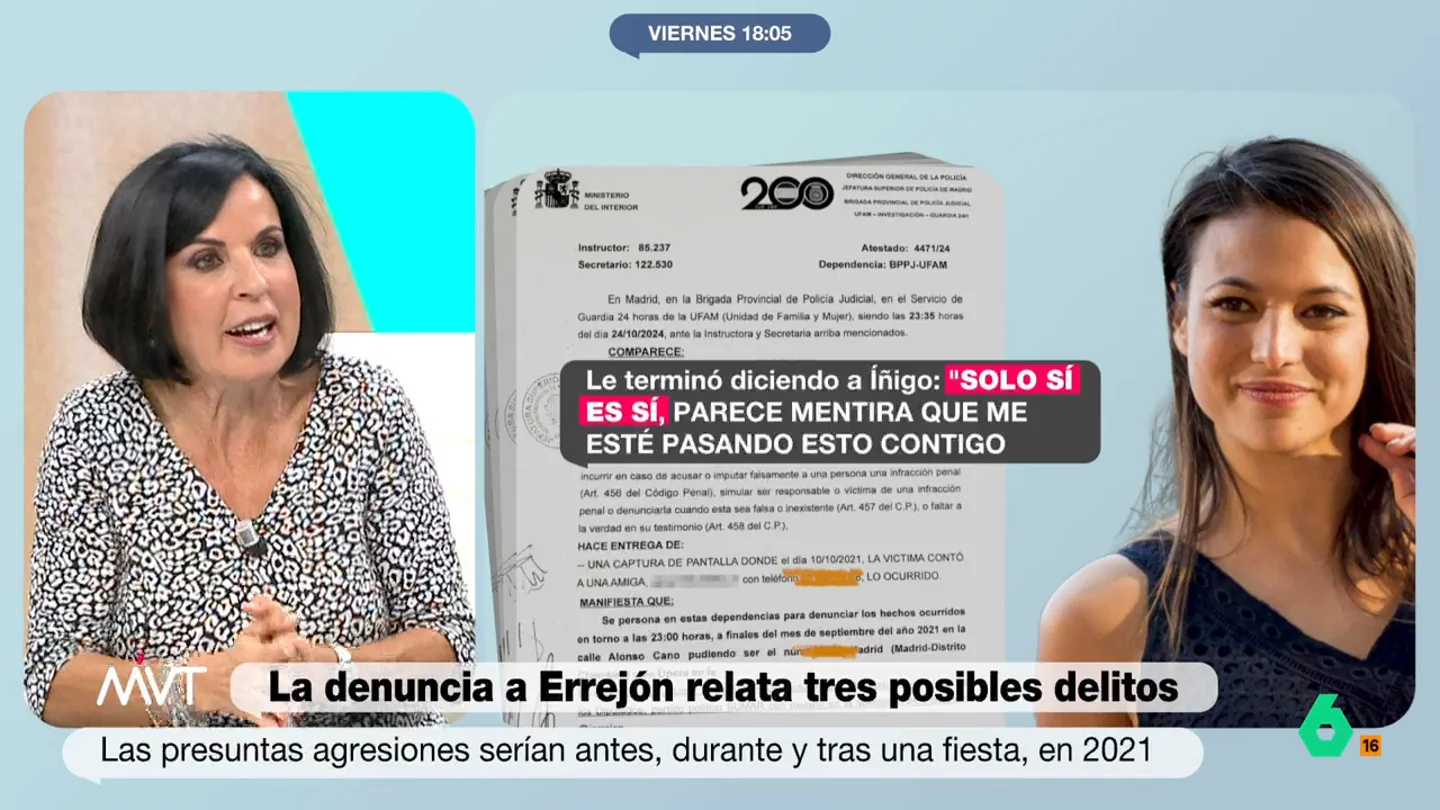 ¿Cuál es la ley judicial que se le aplicará a Errejón? Bea de Vicente responde ¿Cuál es la ley judicial que se le aplicará a Errejón? Bea de Vicente responde