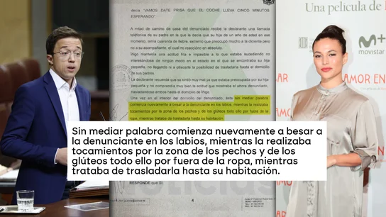 La denuncia de Mouliaá contra Errejón relata una agresión sexual que la dejó "paralizada" La denuncia de Mouliaá contra Errejón relata una agresión sexual que la dejó "paralizada"