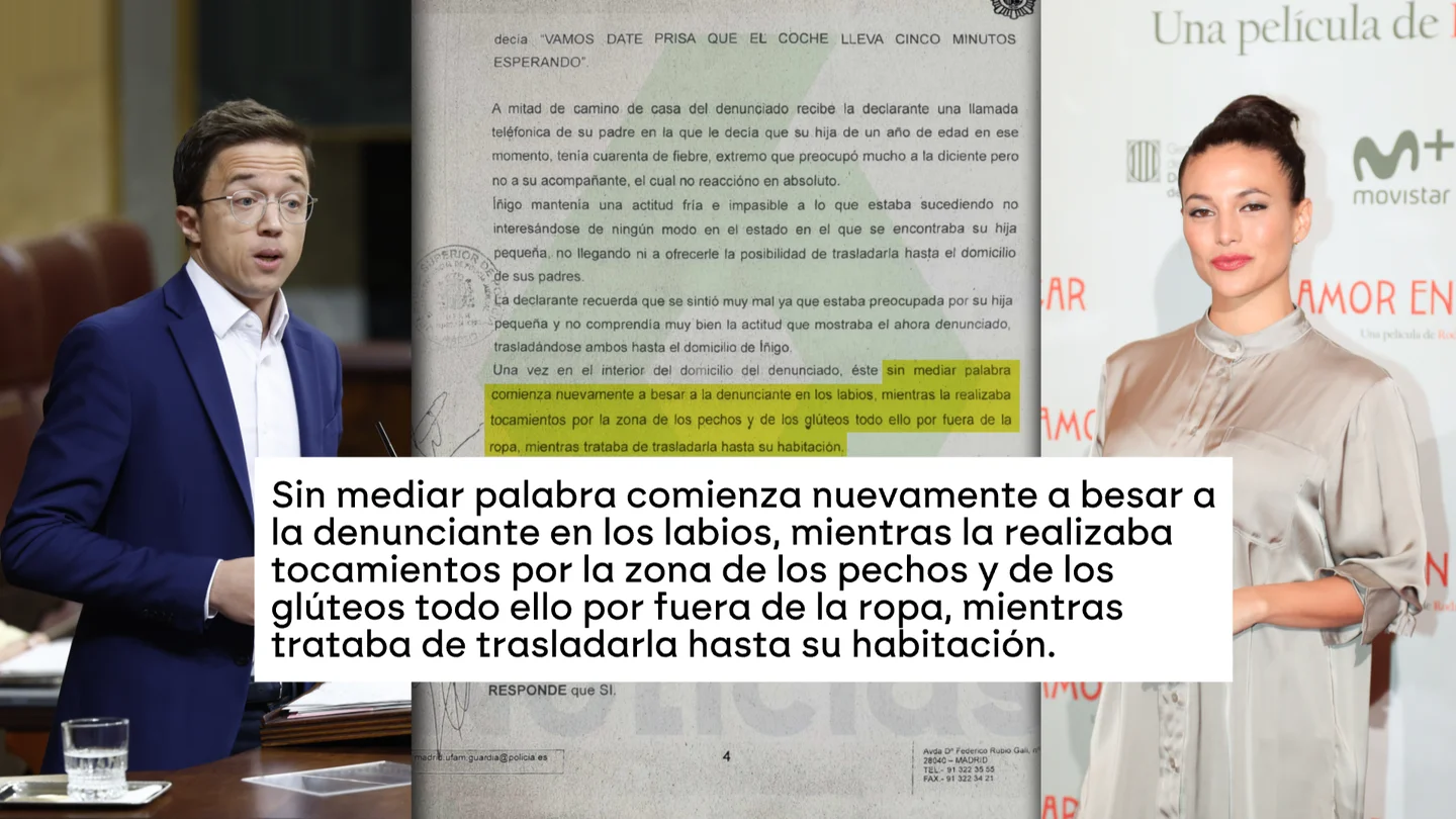 La denuncia de Mouliaá contra Errejón relata una agresión sexual que la dejó "paralizada" La denuncia de Mouliaá contra Errejón relata una agresión sexual que la dejó "paralizada"
