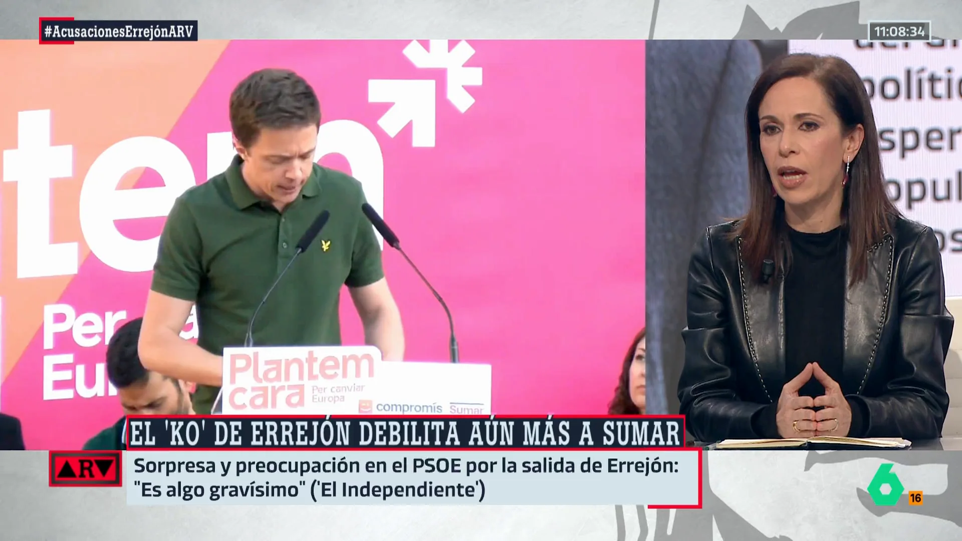 Ángeles Caballero, sobre la denuncia de Mouliaá a Errejón: "Es demoledora, revela situaciones que muchas mujeres se sienten identificadas" 
