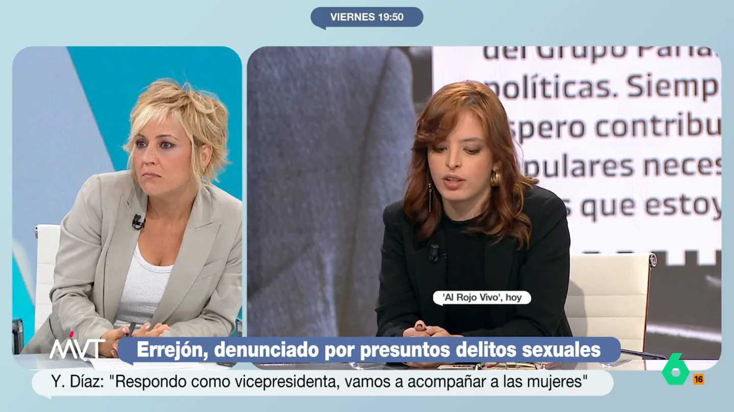 Cristina Pardo, tras la denuncia contra Errejón: "Ha habido una dispersión de valoraciones de lo ocurrido en la formación" La presentadora de Más Vale Tarde afirma que "no ha habido una voz cantante clara que ejerciera un liderazgo en un momento determinado".