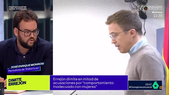 Monrosi: una mujer denunció que en una fiesta que Errejón le realizó tocamientos no consentidos Monrosi: una mujer denunció que en una fiesta que Errejón le realizó tocamientos no consentidos