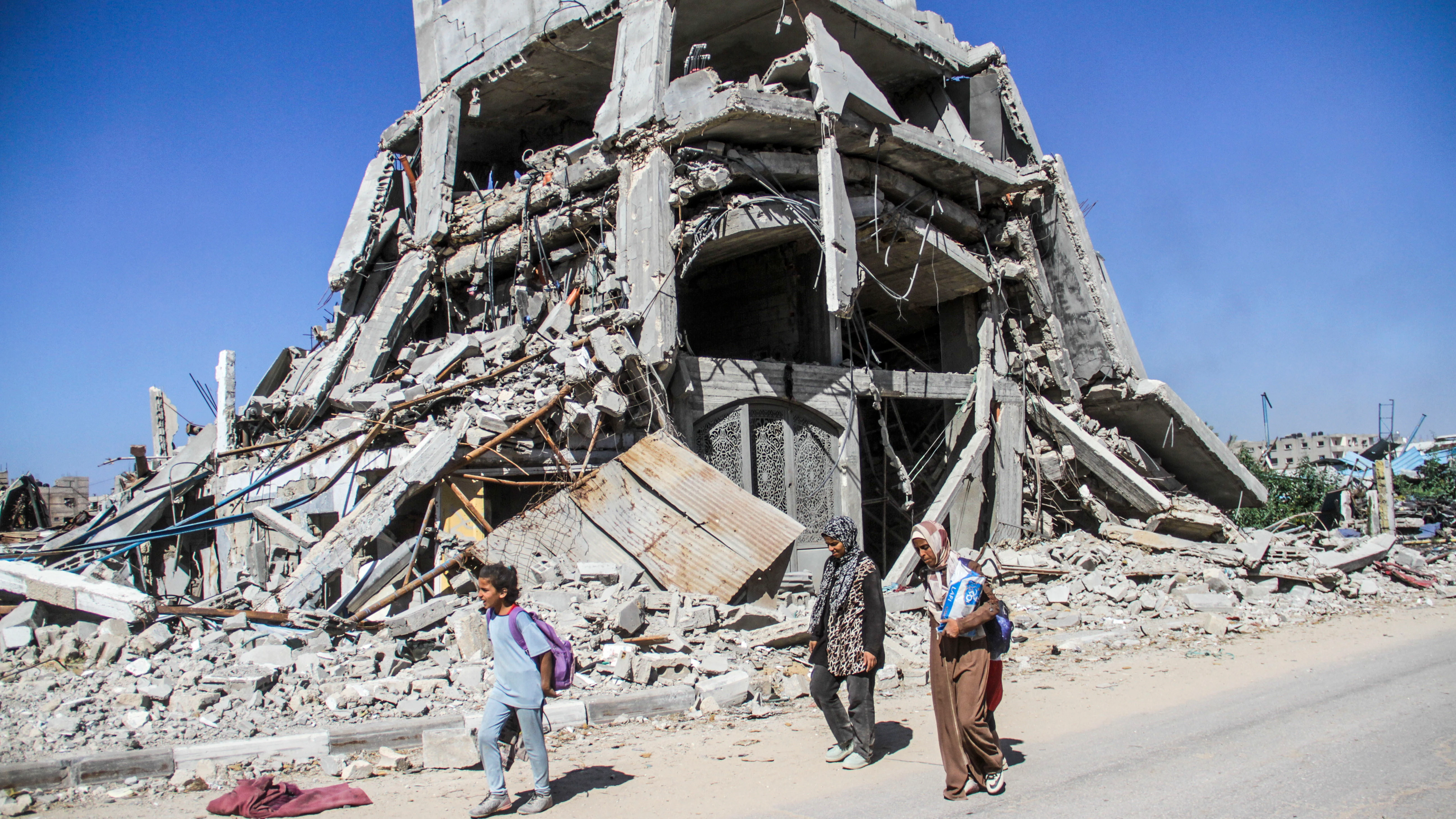 Destrucción tras un ataque israelí en Jabalia, en una imagen de archivo.