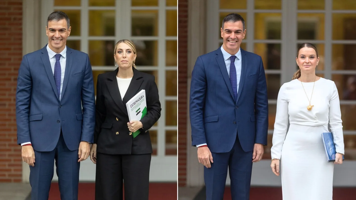 Pedro Sánchez se reúne con María Guardiola y Marga Prohens Pedro Sánchez se reúne con María Guardiola y Marga Prohens