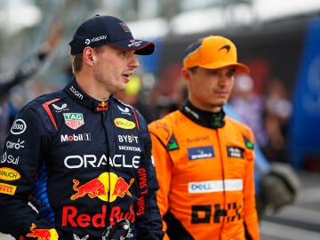 Max Verstappen y Lando Norris