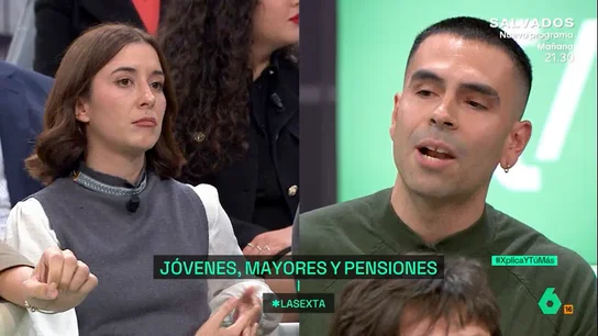 Un joven sale en defensa de las pensiones Un joven sale en defensa de las pensiones