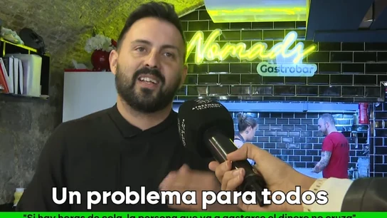 Un hostelero, en Gibraltar Un hostelero, en Gibraltar