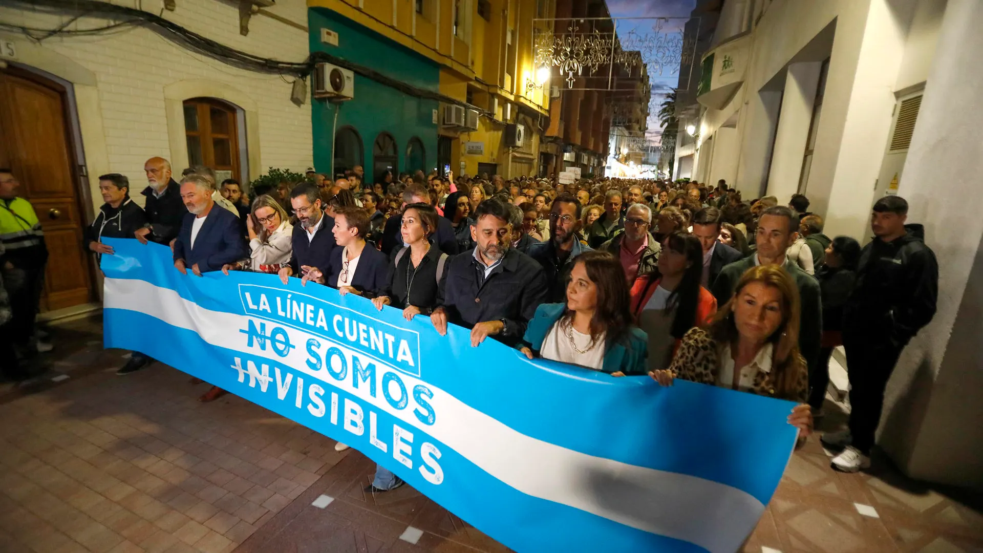 Manifestación en La Línea