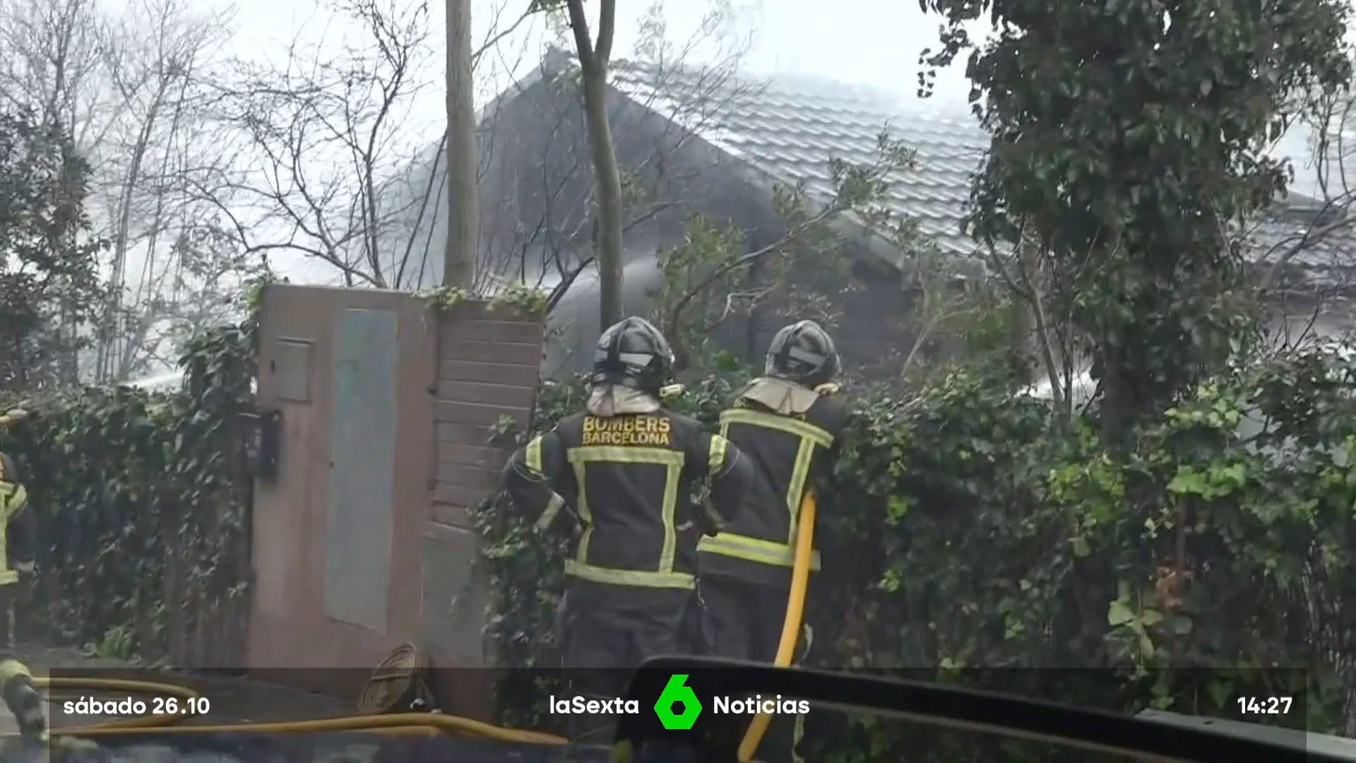 Un rayo provoca un incendio en una vivienda