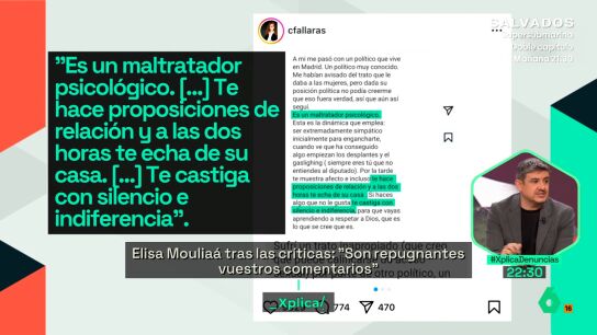 XPLICA Alfonso P&eacute;rez Medina, tras el esc&aacute;ndalo de Errej&oacute;n: "No caigamos en lo de siempre, en cuestionar el relato de la v&iacute;ctima"