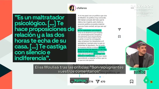 XPLICA Alfonso Pérez Medina, tras el escándalo de Errejón: "No caigamos en lo de siempre, en cuestionar el relato de la víctima" XPLICA Alfonso Pérez Medina, tras el escándalo de Errejón: "No caigamos en lo de siempre, en cuestionar el relato de la víctima"