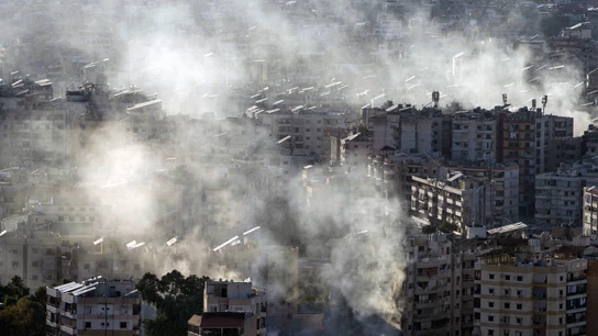 Imagen aérea de un ataque de Israel sobre Dahieh, en Beirut (Líbano) Imagen aérea de un ataque de Israel sobre Dahieh, en Beirut (Líbano)