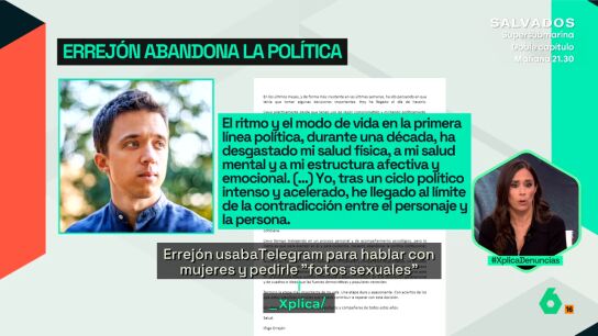 XPLICA Pilar Velasco: "La carta de dimisi&oacute;n de Errej&oacute;n es infame no solo porque es una mentira, sino porque sab&iacute;a que iba a salir una mujer detr&aacute;s de otra"