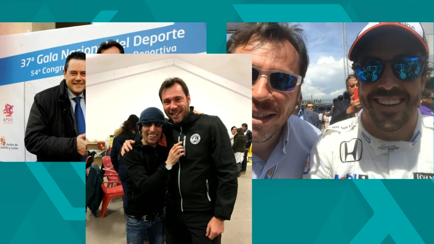 Óscar Puente, con diferentes famosos Óscar Puente, con diferentes famosos