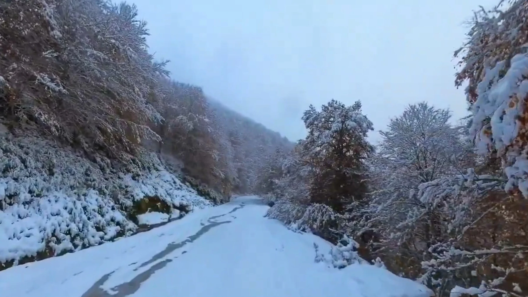 Primeras nevadas en puntos elevados de Teruel, Granada y La Rioja