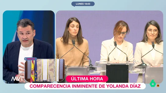 Iñaki López: "Ni una dependencia al sexo o a la cocaína justificaría un comportamiento machista" Tras la comparecencia de la cúpula de Más Madrid, Luis Sanabria apunta a como habría omitido responder a una pregunta de la periodista de laSexta.