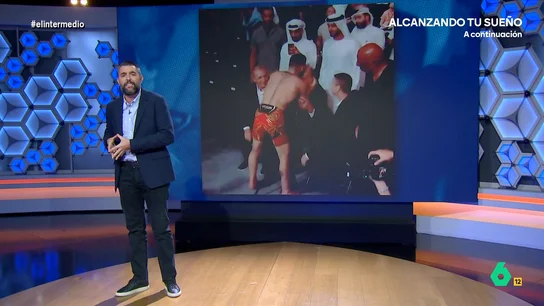 Dani Mateo, sobre el beso de Ilia Topuria al rey Juan Carlos: "Al menos Bárbara Rey le hacía una paella antes" Dani Mateo analiza en este vídeo de El Intermedio el beso del Ilia Topuria a Juan Carlos I después de convertirse en campeón de la UFC en peso pluma y sugiere que se cambien "los besamanos por los besacalvas".