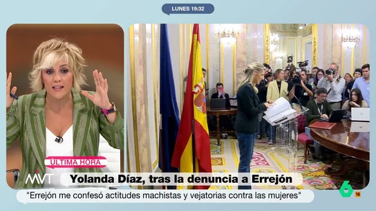 Cristina Pardo, sobre el discurso de Yolanda Díaz: "Está protegiendo a alguien de Más Madrid que no sabemos quién es" Cristina Pardo e Iñaki López analizan en este vídeo las preguntas que quedan en el aire después de la rueda de prensa de Yolanda Díaz en el Congreso donde ha dado explicaciones sobre las denuncias por agresiones sexuales contra Íñigo Errejón.
