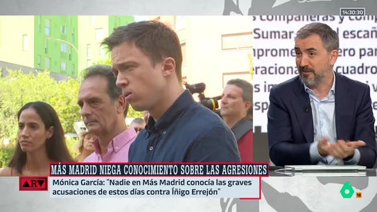 Escolar analiza la situación de Sumar y Más Madrid tras el caso Errejón: "Estamos hablando de uno de los episodios más críticos de toda su historia" Escolar analiza la situación de Sumar y Más Madrid tras el caso Errejón: "Estamos hablando de uno de los episodios más críticos de toda su historia"