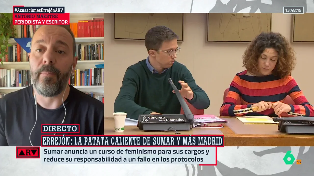 Antonio Maestre analiza la situación de Sumar tras el caso de Errejón: "Yo creo que es el final"