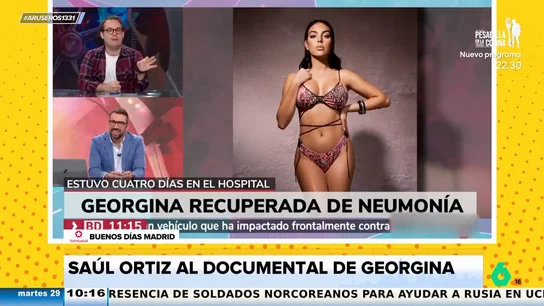 Saúl Ortiz, sobre el documental 'Soy Georgina' de Georgina Rodríguez: "Es un insulto a la inteligencia" Saúl Ortiz, sobre el documental 'Soy Georgina' de Georgina Rodríguez: "Es un insulto a la inteligencia"