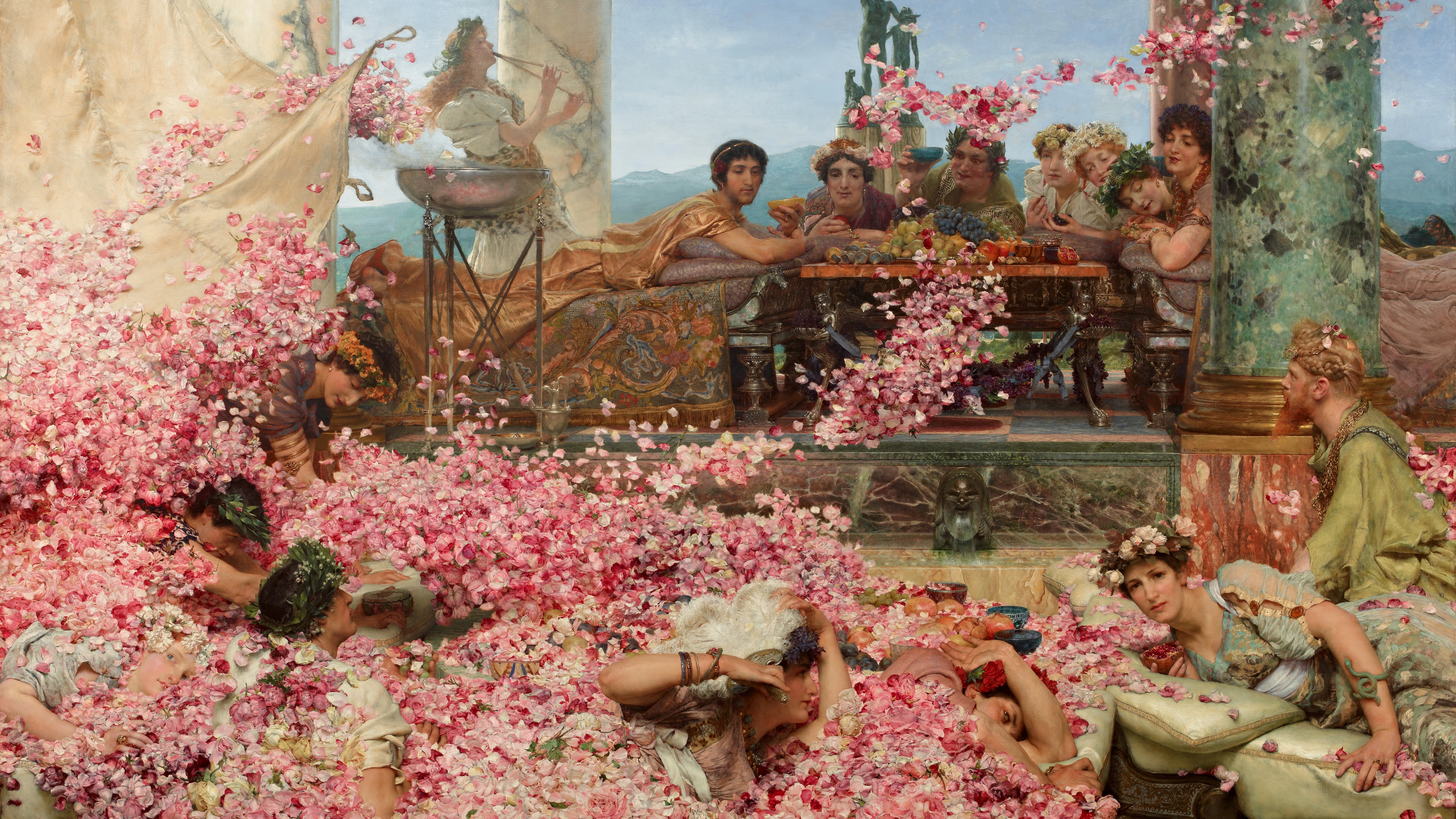 'Las rosas de Heliogábalo', cuadro de Sir Lawrence Alma-Tadema, 1888 