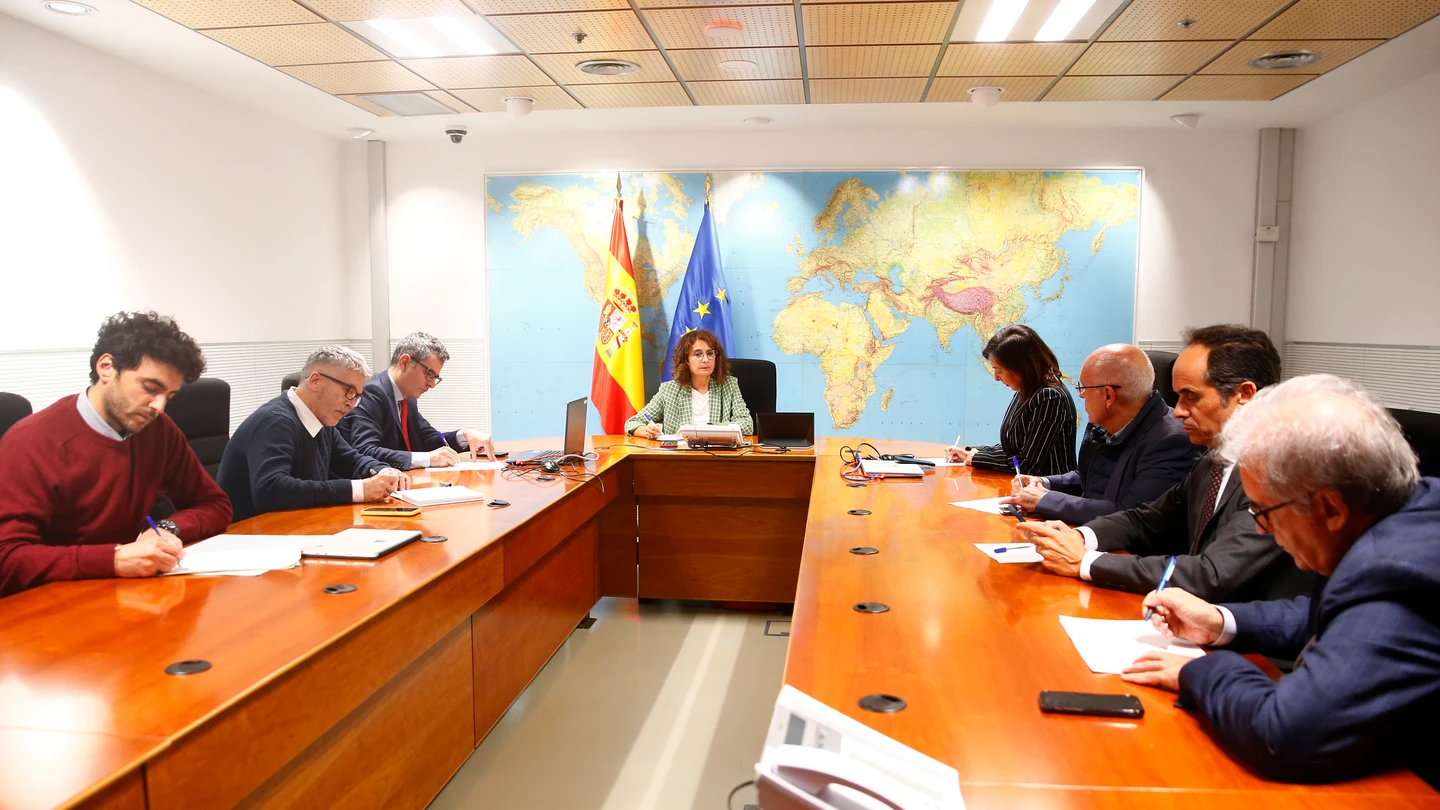 El comité de crisis por la DANA presidido por Montero que incluye a los ministros Bolaños, Marlaska, Robles y Ribera. El comité de crisis por la DANA presidido por Montero que incluye a los ministros Bolaños, Marlaska, Robles y Ribera.
