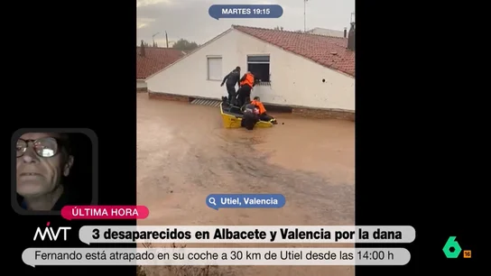 Un hombre atrapado en la A3 desde las 14:00h: "Aquí no viene nadie" Un hombre atrapado en la A3 desde las 14:00h: "Aquí no viene nadie"