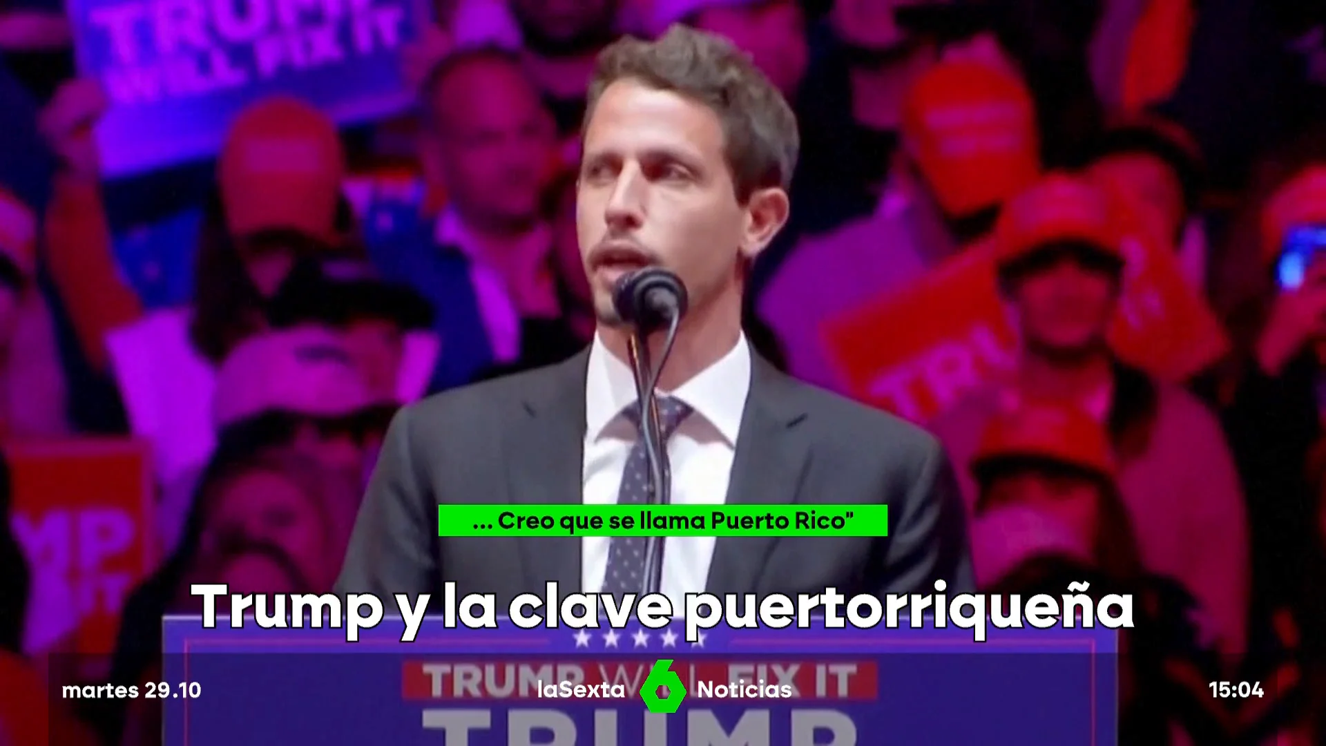 Trump enfada a la clave puertorriqueña con la ayuda de Tony Hinchliffe: "Hay literalmente una isla flotante de basura"