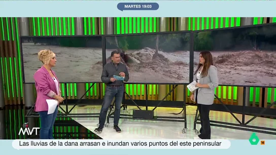 Joanna Ivars, sobre el impacto de la DANA: "Esto va a ser histórico" Joanna Ivars analiza en este vídeo las lluvias torrenciales provocadas por la DANA en la zona de la Comunitat Valenciana: "Esto ocurre porque hay tormentas muy severas que vienen con agua extra que la aporta el Mediterráneo tan cálido".