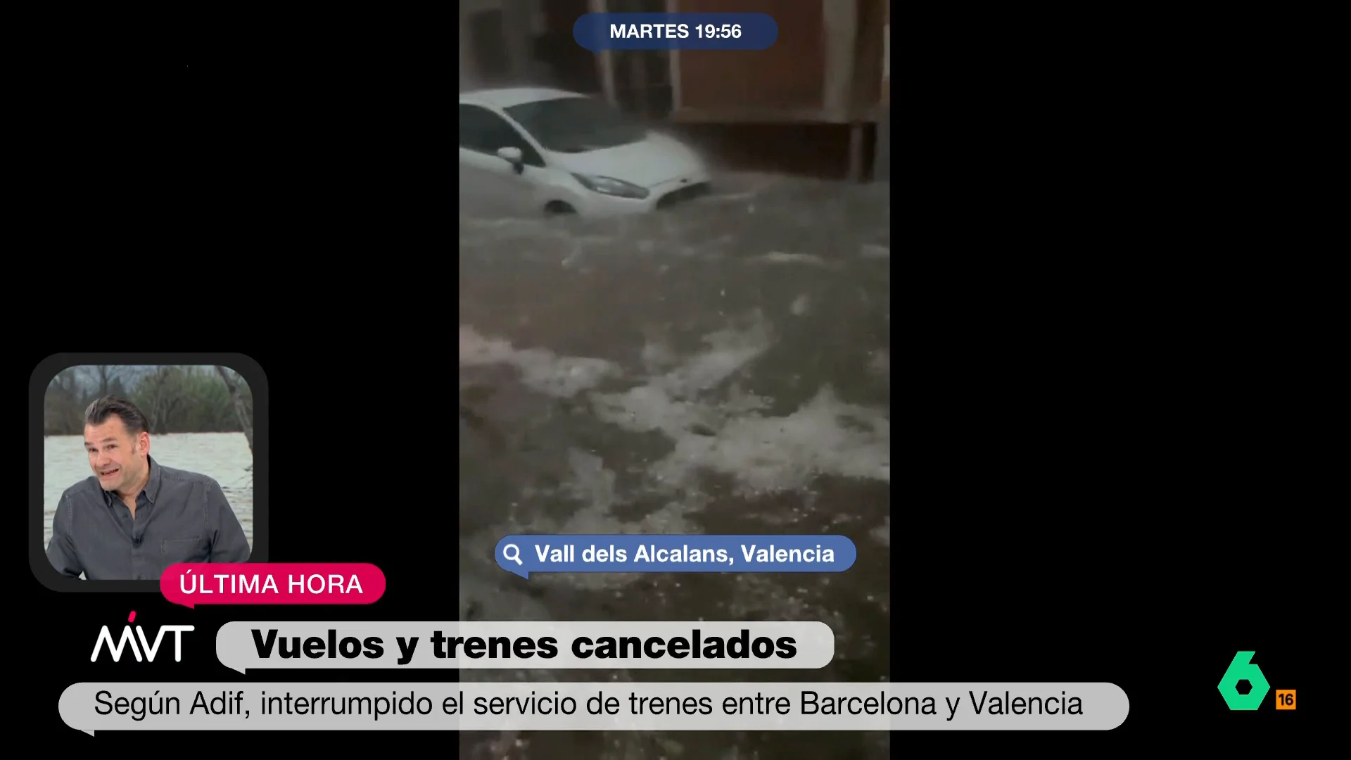  Iñaki López sobre las lluvias de la DANA: "Muchos embalses se están desembalsando en la Comunidad Valenciana"