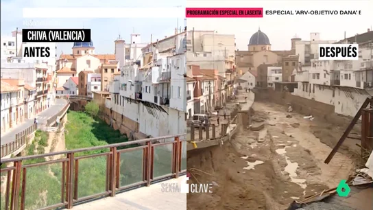 Chiva, Letur, Catarroja o Utiel: así es el antes y después de varias localidades devastadas por la DANA Estas son solo alguna de las localidades que se han visto arrasadas por la DANA que ha afectado a varias provincias de nuestro país.