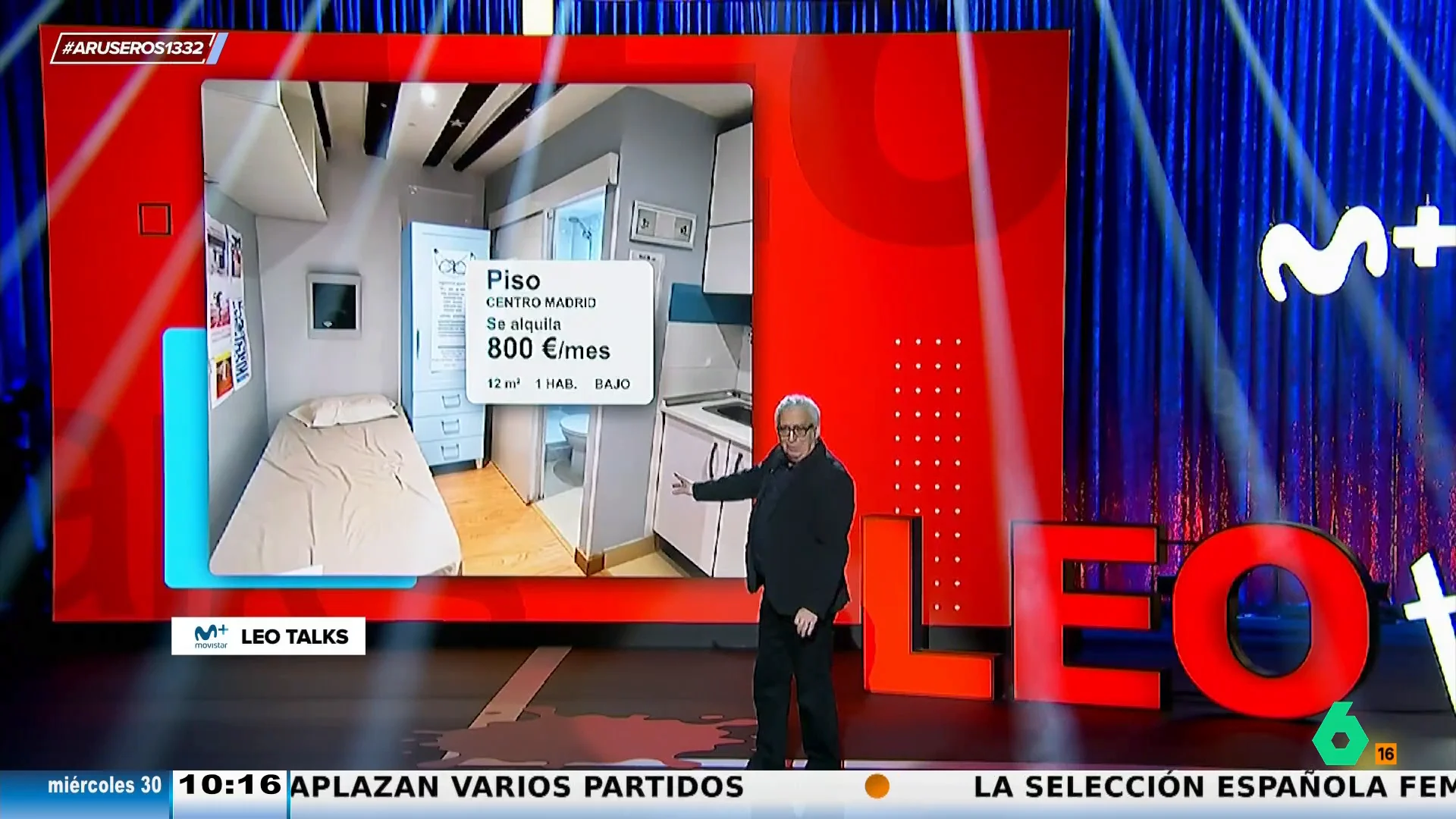 Leo Harlem critica los pisos de alquiler: "Antes uno pequeño tenía 60 metros cuadrados, ahora tiene 12"