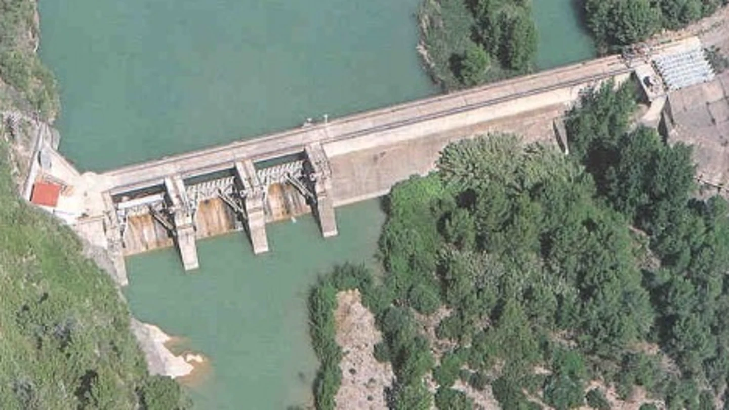 Imagen de archivo del embalse de Vallat. Imagen de archivo del embalse de Vallat.