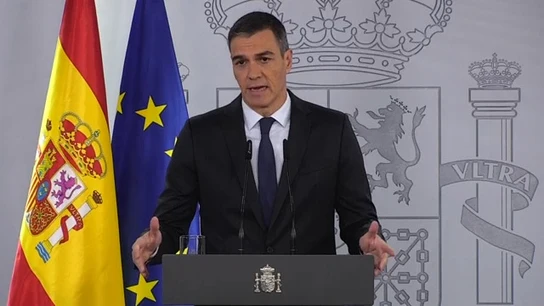El presidente del Gobierno, Pedro Sánchez, comparece tras las graves consecuencias de la DANA, este miércoles. El presidente del Gobierno, Pedro Sánchez, comparece tras las graves consecuencias de la DANA, este miércoles.