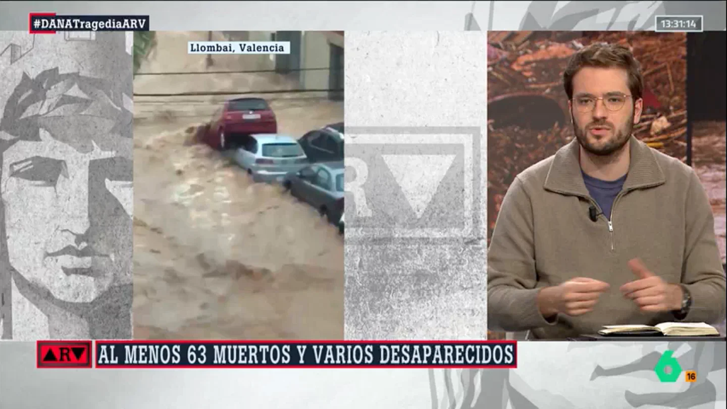 Alán Barroso, tajante: "No puede ser que si la AEMET avisó, no se lanzara la alerta a los valencianos hasta las 20h" Alán Barroso, tajante: "No puede ser que si la AEMET avisó, no se lanzara la alerta a los valencianos hasta las 20h"