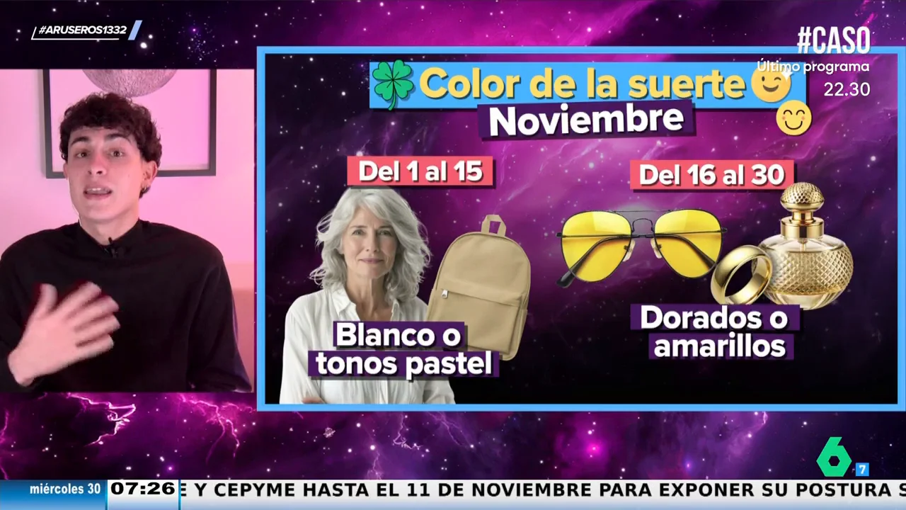 Estos son los colores de la suerte para el mes de noviembre según Jabifus