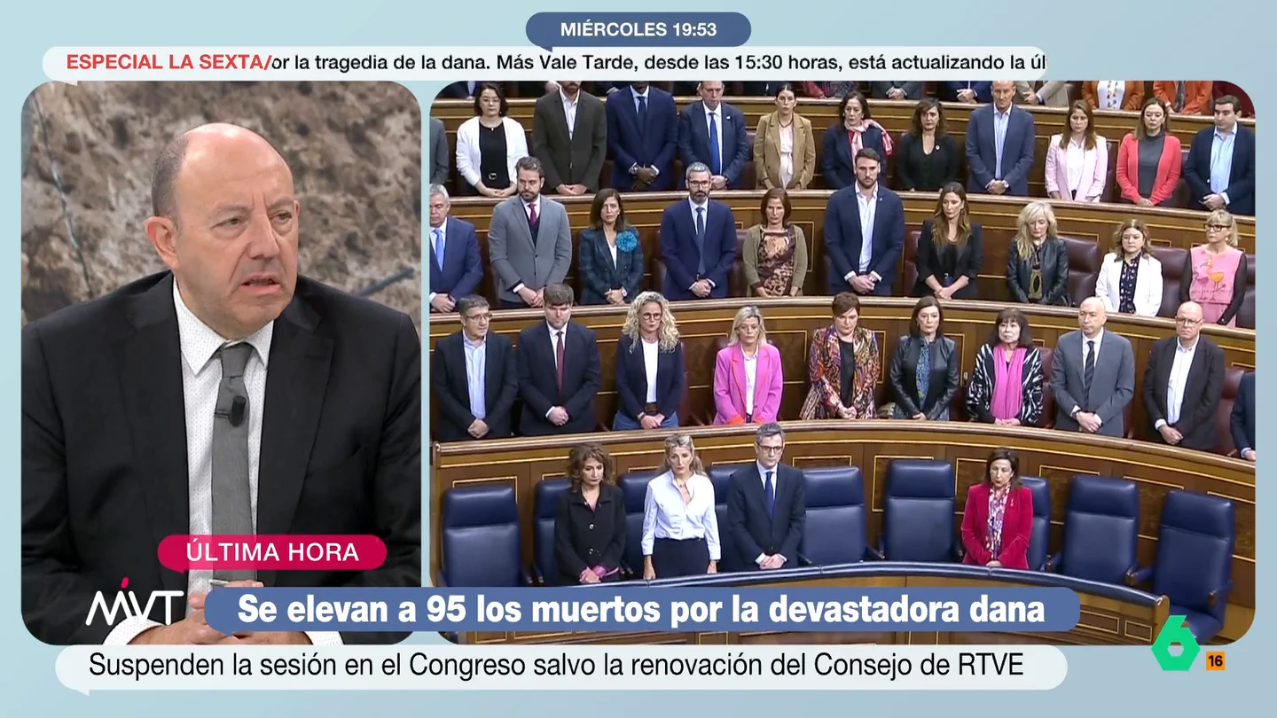 Gonzalo Bernardos reacciona a la votación en el Congreso a pesar de la DANA Gonzalo Bernardos reacciona a la votación en el Congreso sobre la renovación del Consejo de RTVE a pesar de los muertos por la DANA y responde en este vídeo a Patxi López: "Comparar el Congreso con una empresa me parece horroroso".