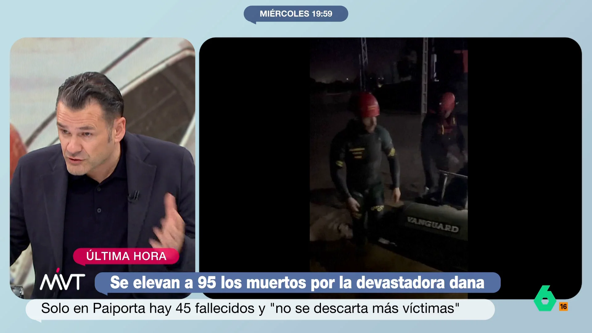 El presentador de Más Vale Tarde expone que espera que se despliegue, no solo la UME sino el ejercito entero. "Son los que tienen mejores materiales", ha añadido. 