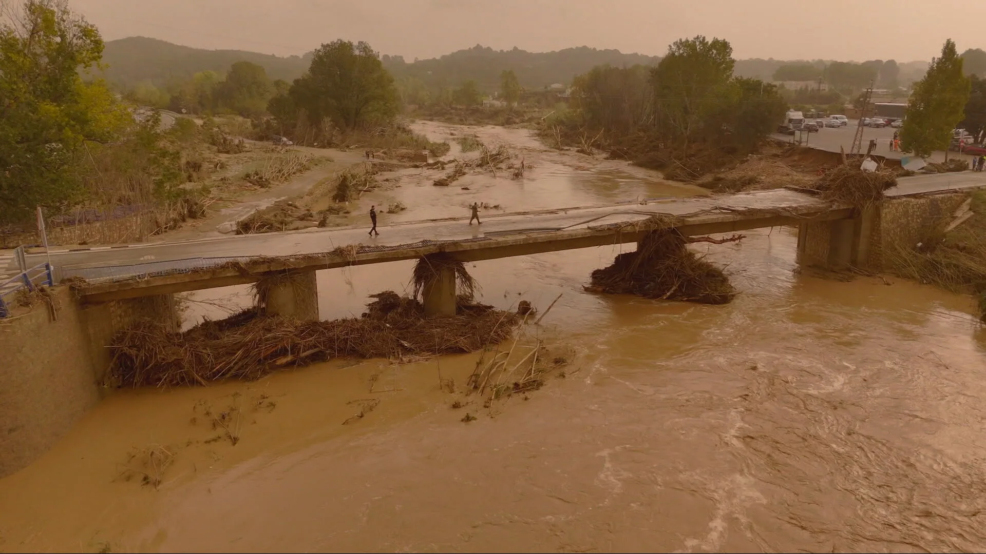 Una zona devastada por el paso de la DANA en la provincia de Valencia